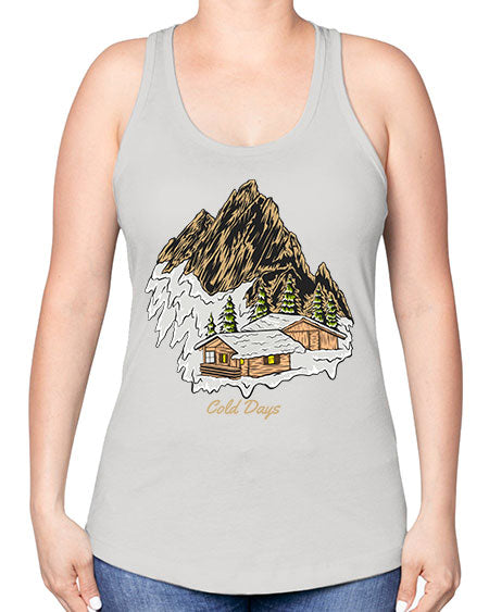 Cold Days 26# - nature -Racerback Tank