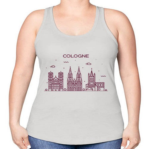Cologne 593# - cities -Racerback Tank