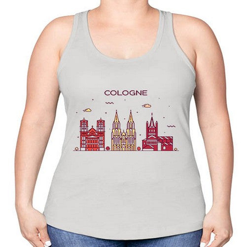 Cologne 595# - cities -Racerback Tank