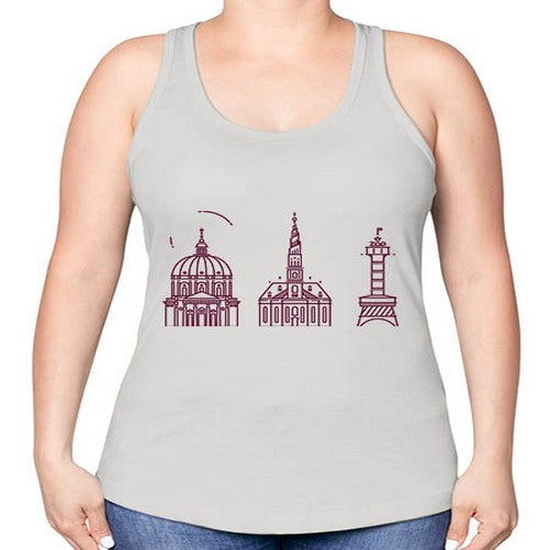 Copenhagen 624# - cities -Racerback Tank