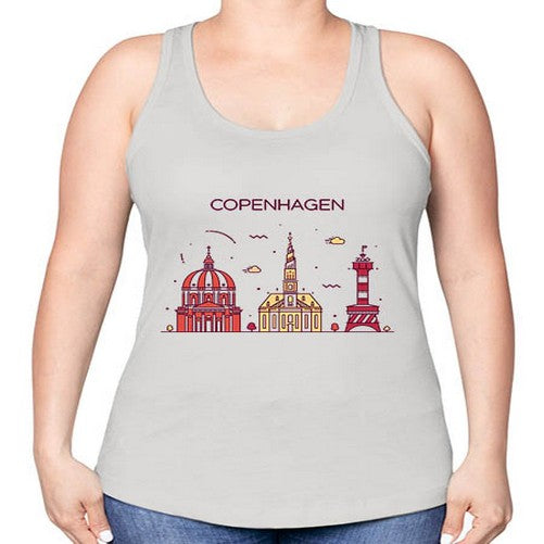Copenhagen 625# - cities -Racerback Tank