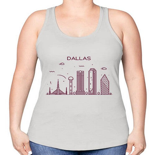 Dallas 643# - cities -Racerback Tank
