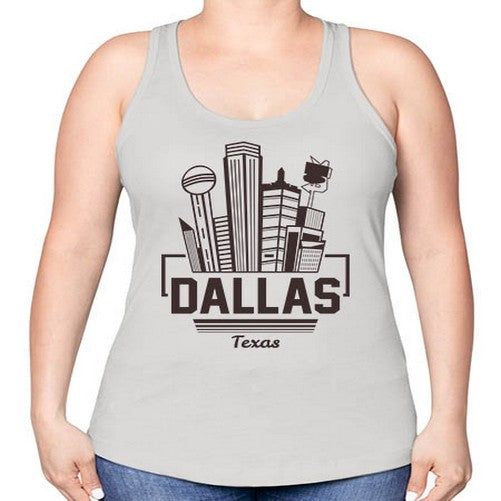 Dallas 645# - cities -Racerback Tank