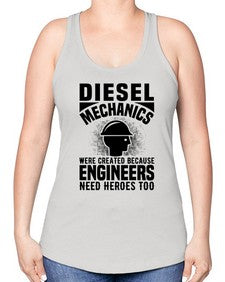 Diesel mechanics Style 709# - engineer -Racerback Tank