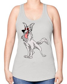 dog 109# - dogs -Racerback Tank