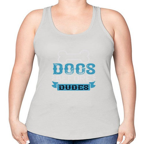 Dogs Before Dudes Style 215# - dogs -Racerback Tank