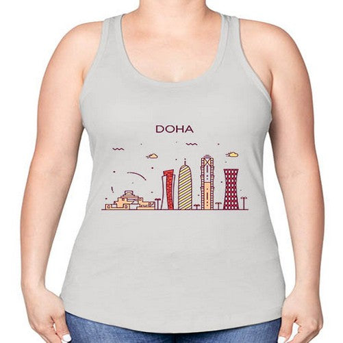 Doha 673# - cities -Racerback Tank