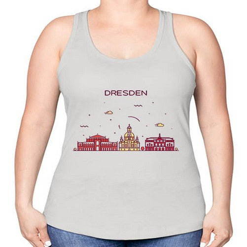 Dresden 683# - cities -Racerback Tank
