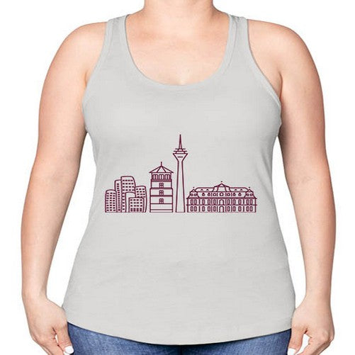 Dusseldorf 697# - cities -Racerback Tank