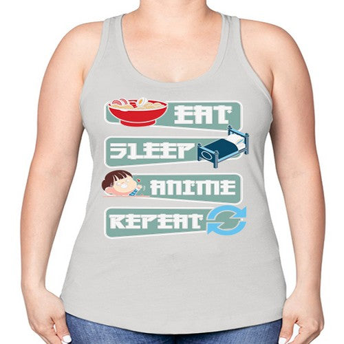 Eat Sleep Anime Repeat Anime Manga 227# - anime -Racerback Tank