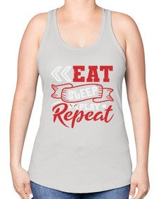 Eat Sleep Play repeat 8# - video games -Racerback Tank
