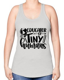 Educator Of Tiny Humans Style 744# - teacher -Racerback Tank