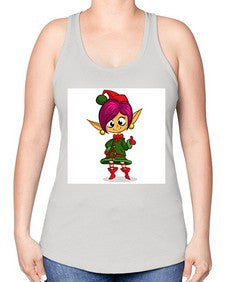 Elf 118# - cartoon general -Racerback Tank