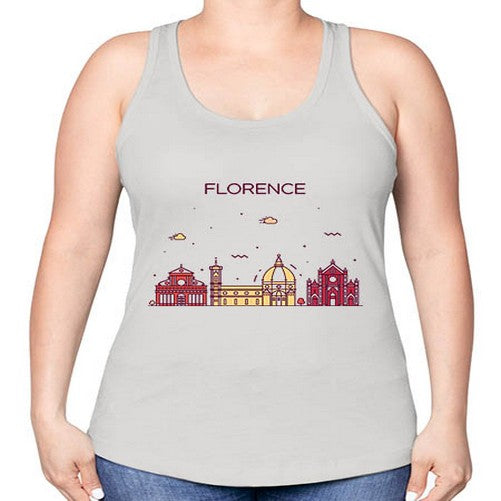 Florence 726# - cities -Racerback Tank
