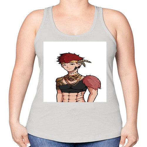 Forest tribal boy 67# - anime -Racerback Tank