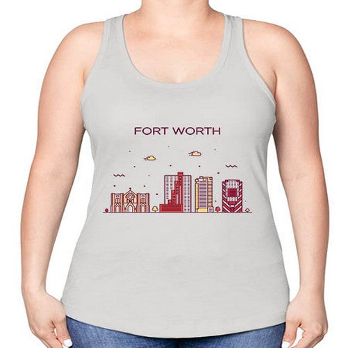 FortWorth 740# - cities -Racerback Tank