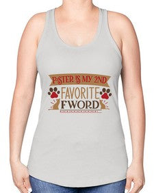 Foster is My nd Favorite FWord Style 11# - cats -Racerback Tank