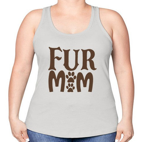 Fur Mom Style 88# - dogs -Racerback Tank