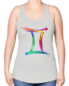 Gemini 222# - gemini -Racerback Tank