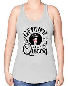 Gemini queen 233# - gemini -Racerback Tank