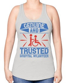 Genuine and Trusted Hospital Volunteer Style 2# - volunteer -Racerback Tank