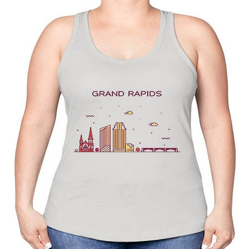 GrandRapids 781# - cities -Racerback Tank