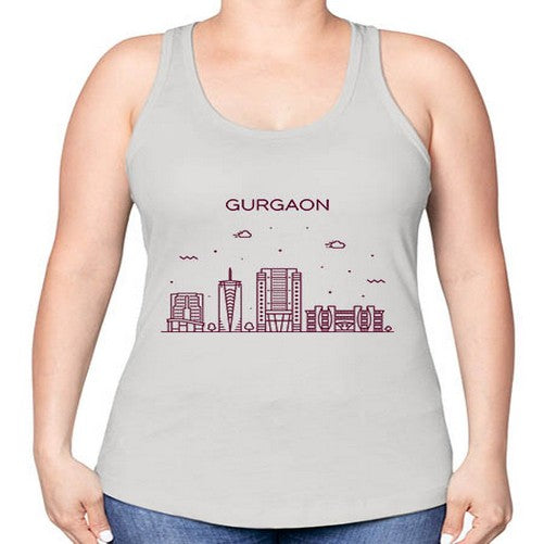 Gurgaon 797# - cities -Racerback Tank