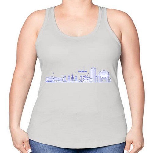 Halmstad 803# - cities -Racerback Tank