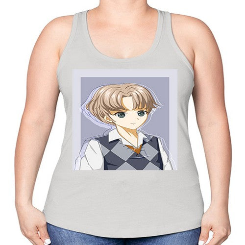 Handsome and cool boy with uniform 34# - anime -Racerback Tank