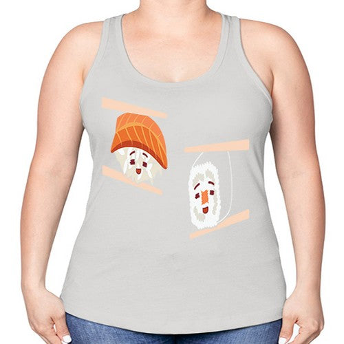 Happy Sushi Anime Kawaii Set Anime 232# - anime -Racerback Tank