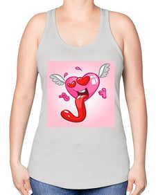 Heart 139# - cartoon general -Racerback Tank