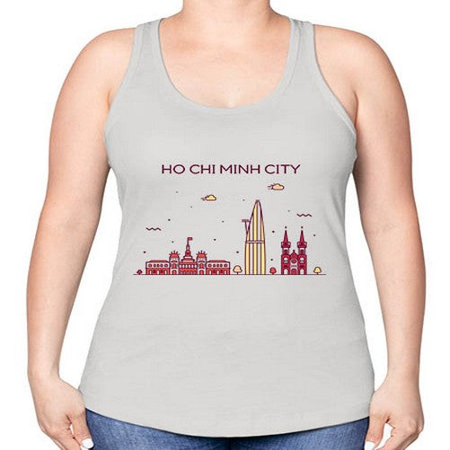HoChiMinh 843# - cities -Racerback Tank