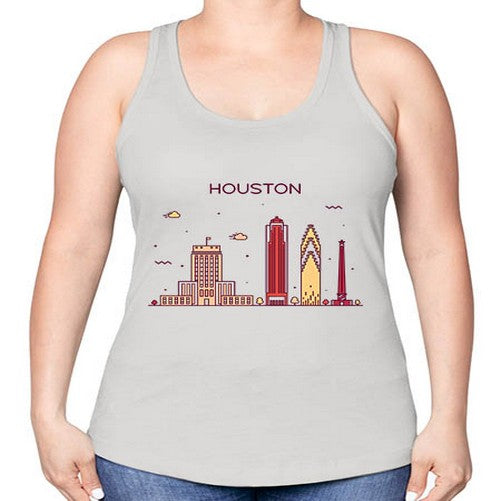Houston 911# - cities -Racerback Tank