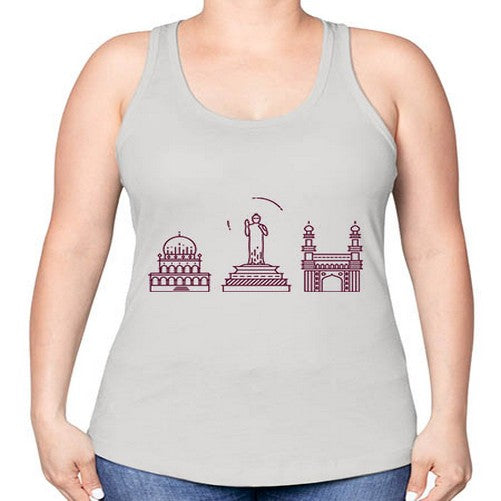 Hyderabad 915# - cities -Racerback Tank