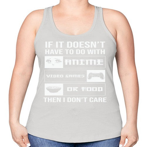 If It NotAnime Game Or Anime 246# - anime -Racerback Tank