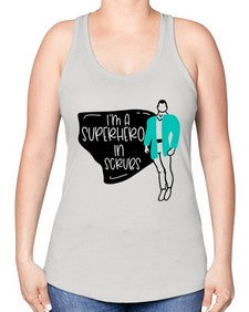 Im A Superhero In Scrubs Style Style 972# - nurse -Racerback Tank