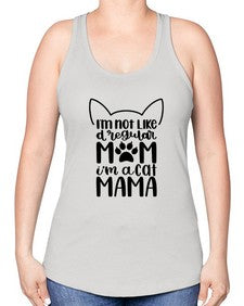 Im Not Like A Regular Mom Style 95# - cats -Racerback Tank