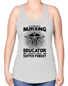 Im a nursing Style 227# - nurse -Racerback Tank