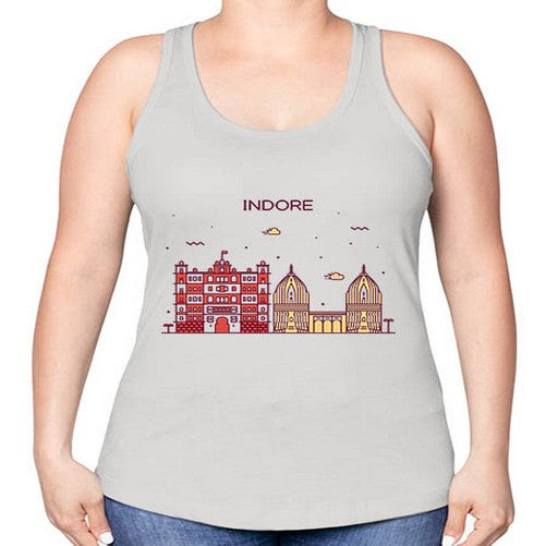 Indore 953# - cities -Racerback Tank