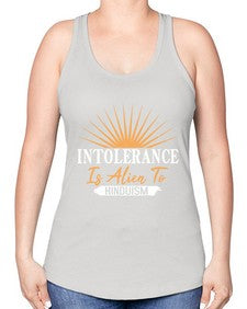 Intolerance is alien 29# - ufo -Racerback Tank