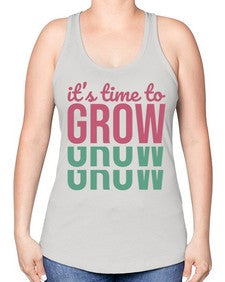 Its Time to Grow 9# - internet -Racerback Tank