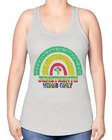 Juneteenth Vibes Only 5# - black juneteenth -Racerback Tank