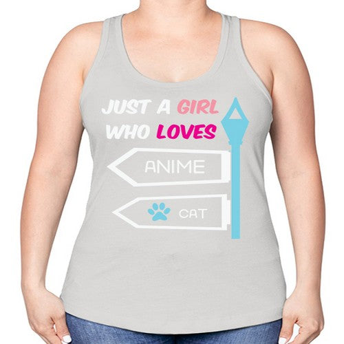 Just A Girl Who Loves Anime 264# - anime -Racerback Tank