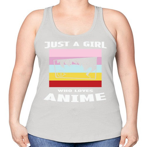 Just A Girl Who Loves Anime 265# - anime -Racerback Tank