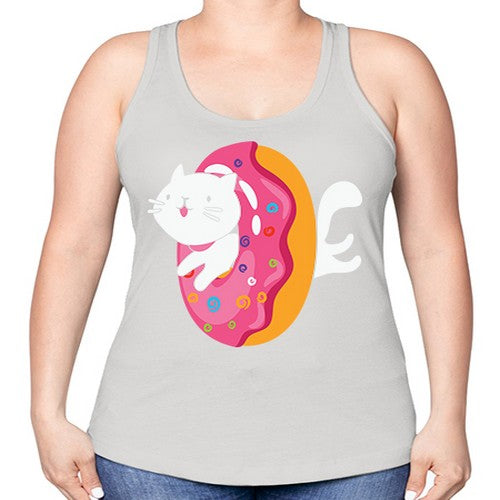Kawaii Cat Donut Anime Lover Anime 267# - anime -Racerback Tank