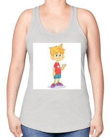 Kid 148# - cartoon general -Racerback Tank
