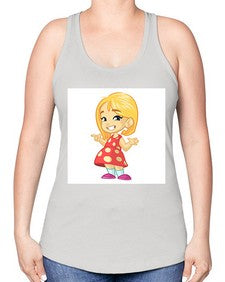 Kid 154# - cartoon general -Racerback Tank
