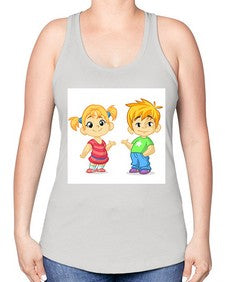 Kid 157# - cartoon general -Racerback Tank