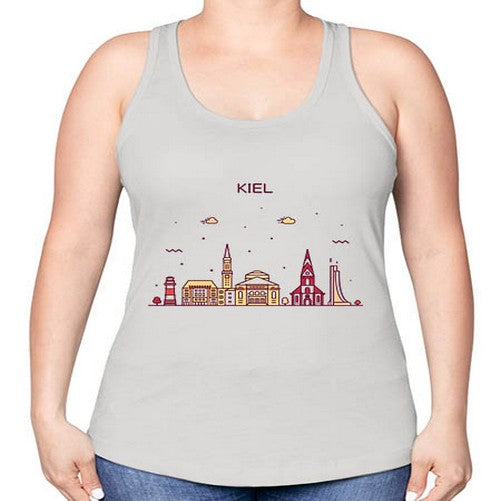 Kiel 1057# - cities -Racerback Tank