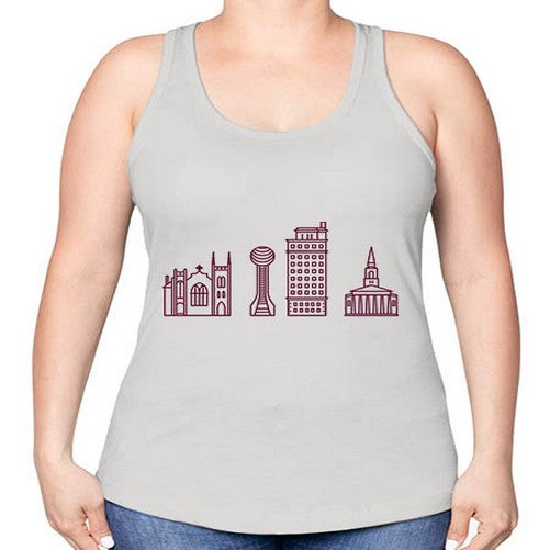 KnoxvilleTN 1067# - cities -Racerback Tank